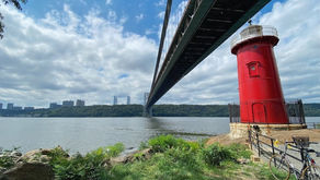 The Little Red Lighthouse under the George Washington Bridge