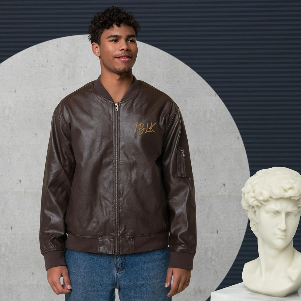 Thumbnail: Leather Bomber Jacket