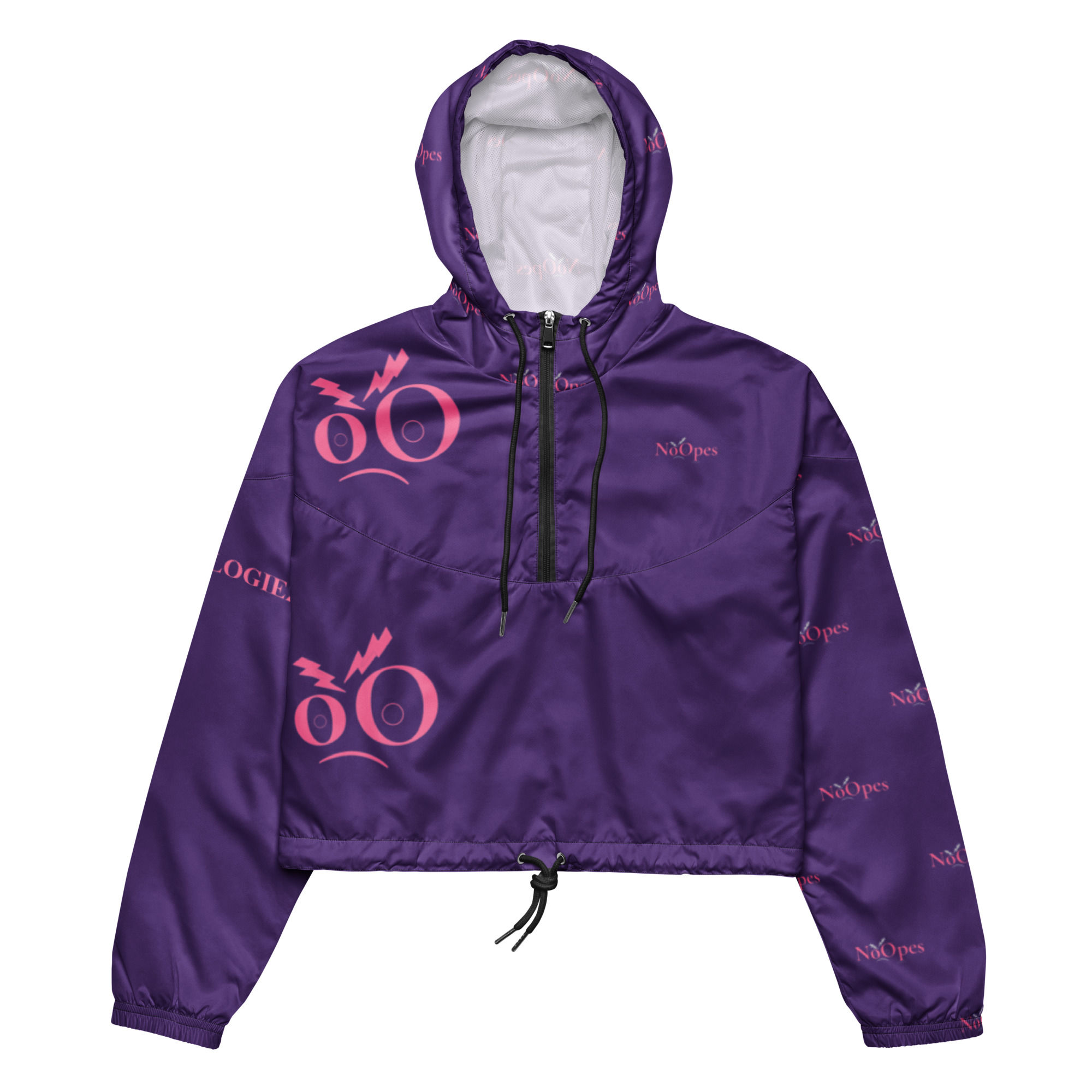 Women’s cropped NOOPOLOGIEZ windbreaker