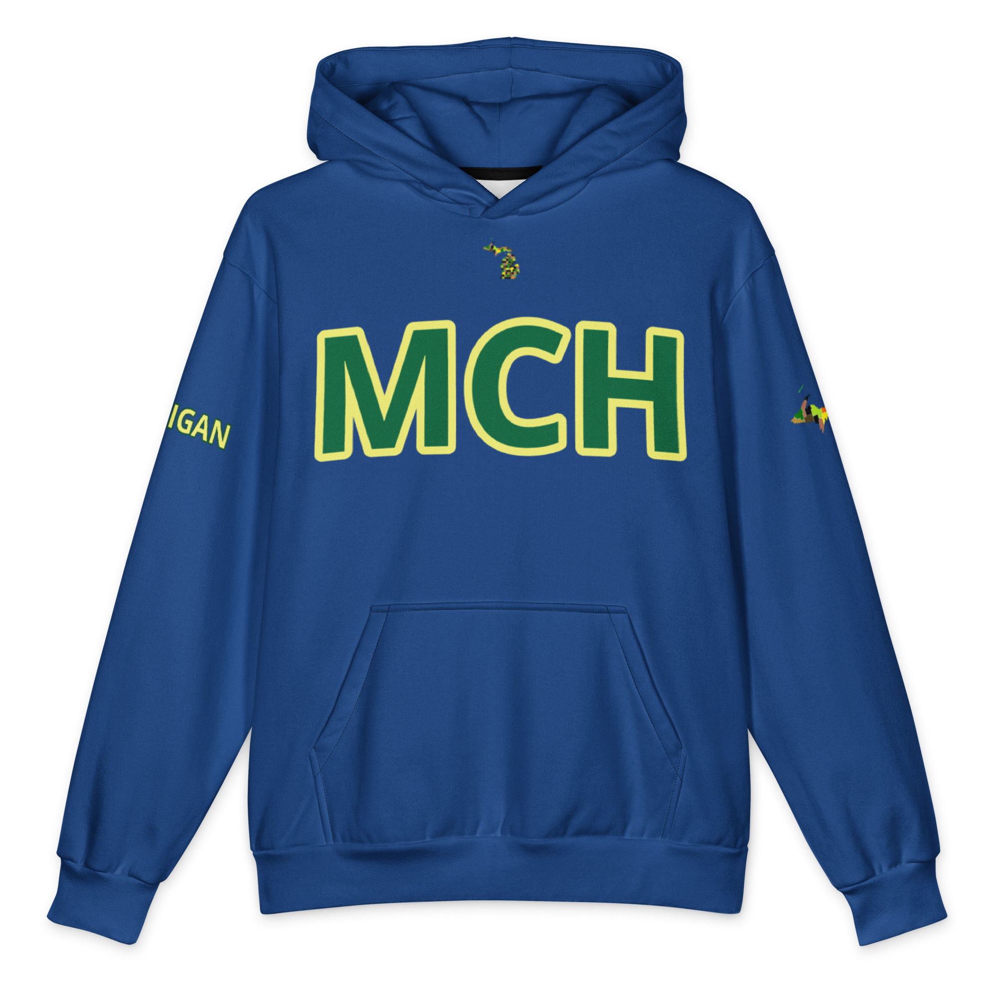 MCH Camo Oversized Cotton Hoodie
