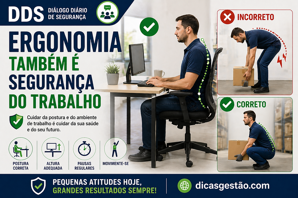 Ergonomia também é Segurança