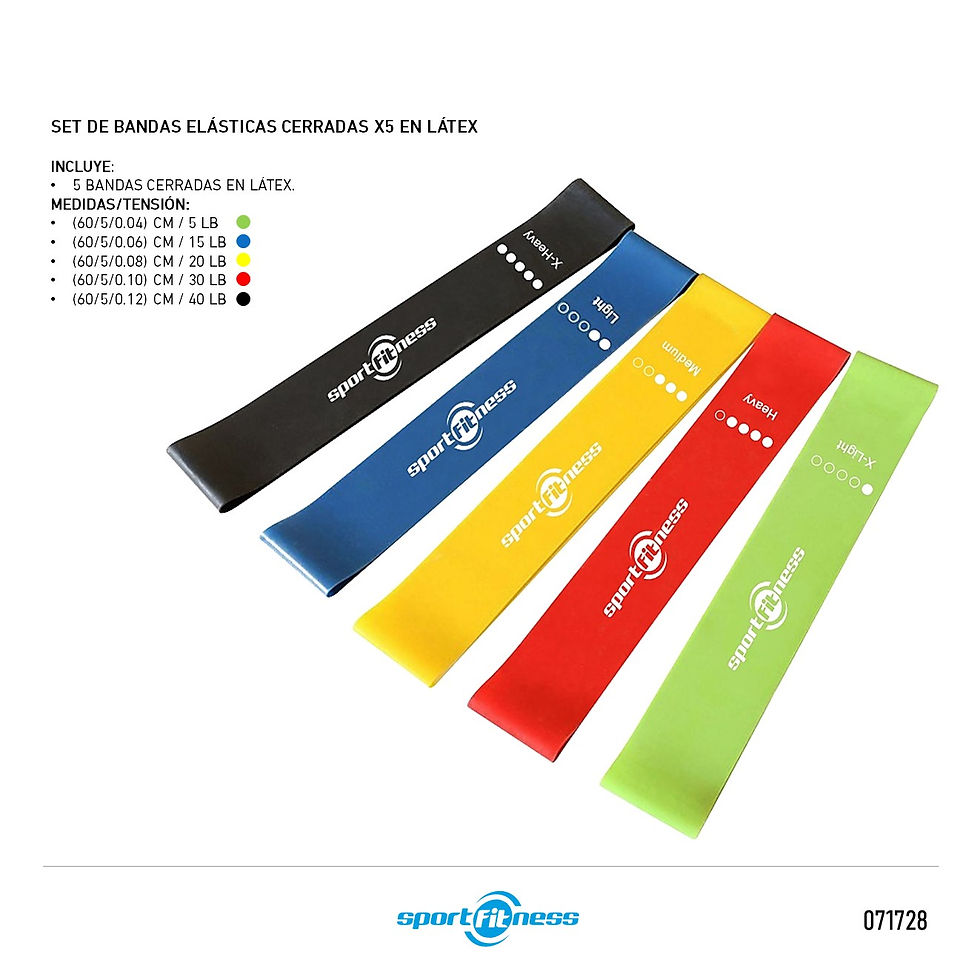 Miniatura: Set de Bandas Elásticas x5 Sportfitness