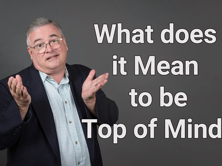 What Does it Mean to be Top of Mind?