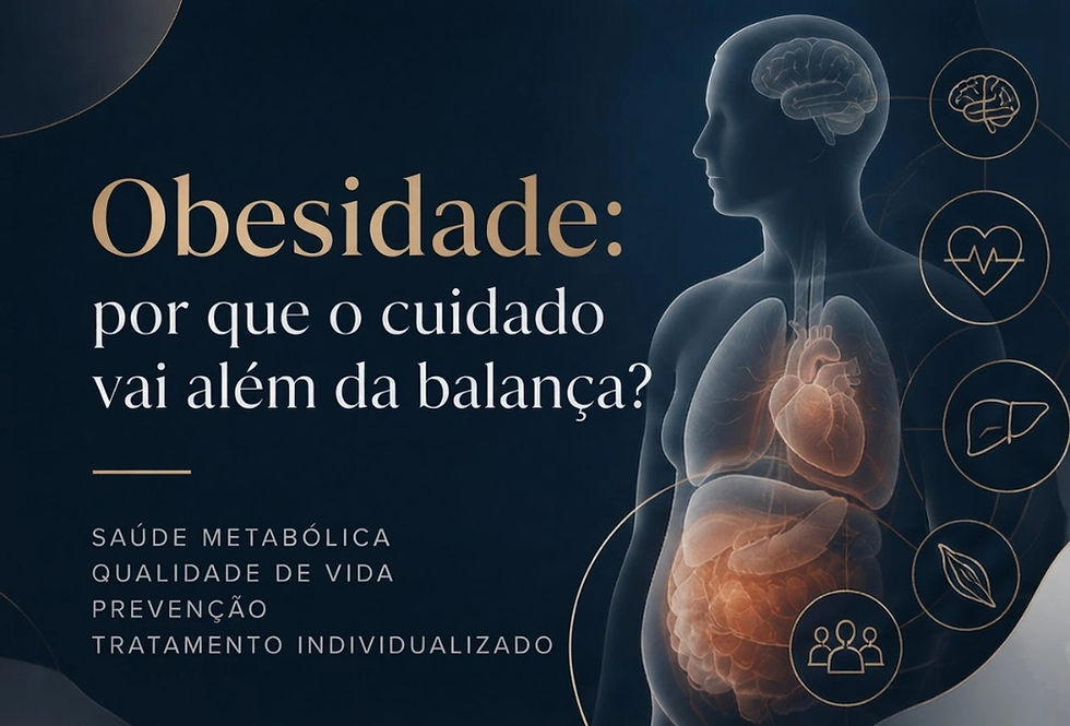 Capa do artigo sobre obesidade e saúde metabólica, com ilustração do corpo humano destacando órgãos internos.