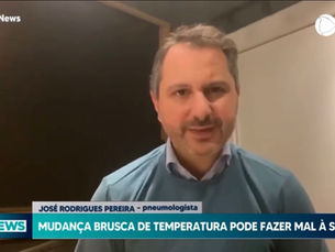 Dr. José Rodrigues Pereira fala à Record News sobre mudanças bruscas de temperatura e saúde