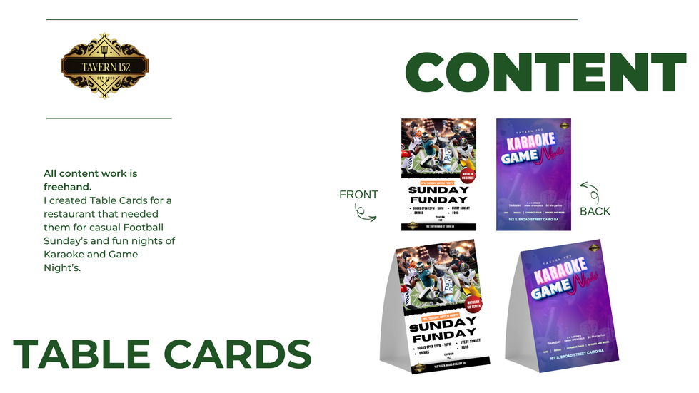 Table Cards