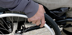 Person using a wheelchair