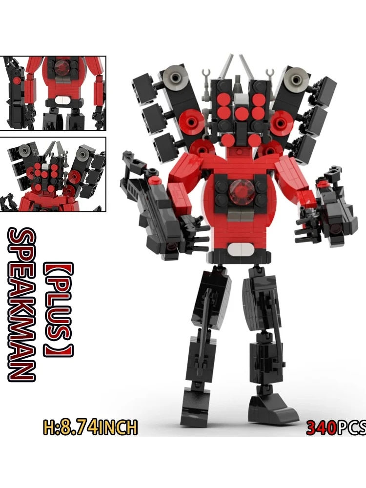Thumbnail: MOC Skibidi Toilet Action Figures Building Block Set For Kids