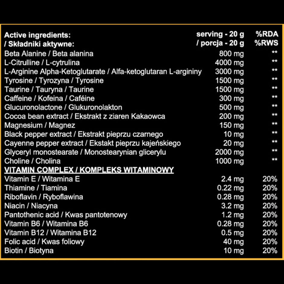Miniaturbild: Real Pharm Behemoth Pre Workout 500g