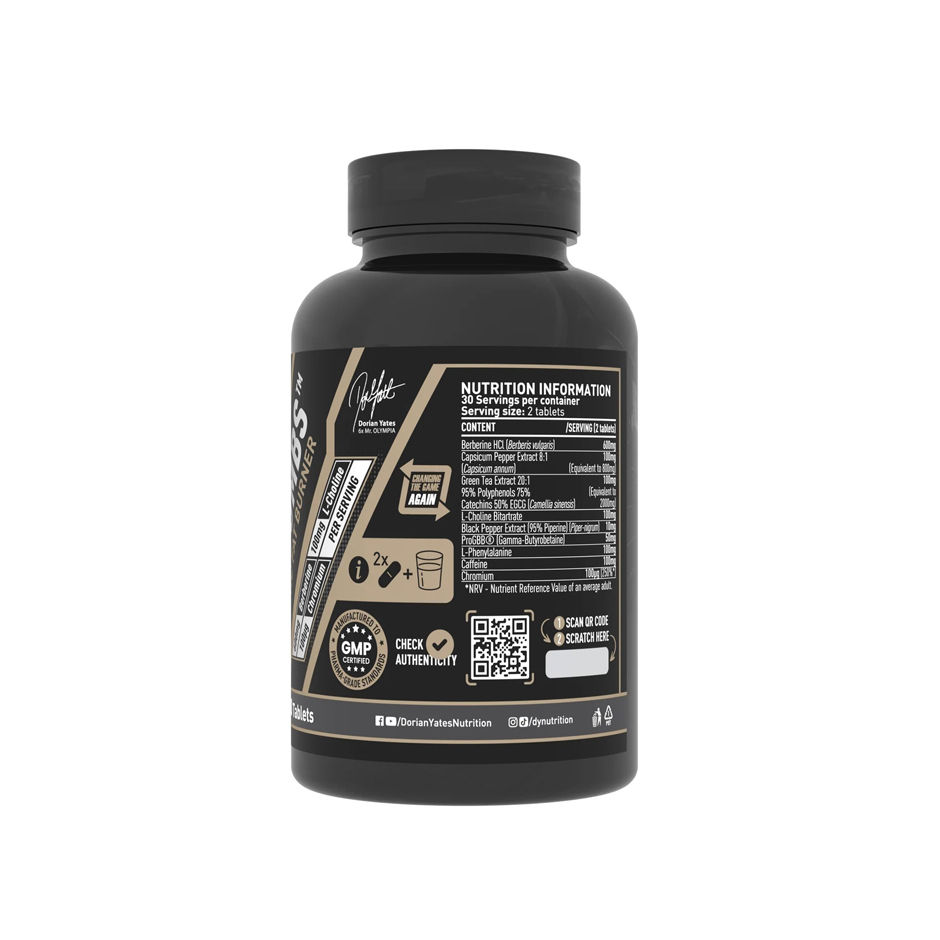 Miniaturbild: Dorian Yates Nutrition Black Bombs 60 Tabletten