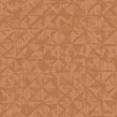 Papel tapiz color naranja con diseño geométrico