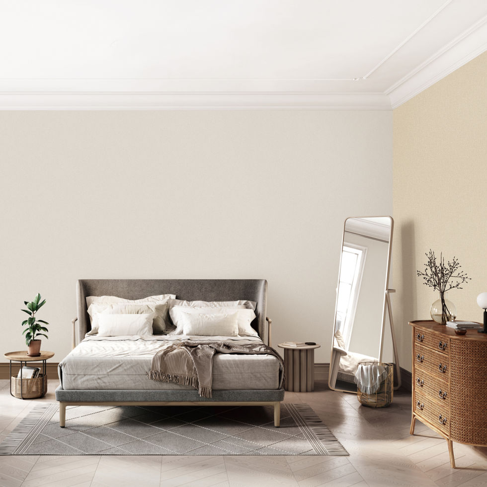 Papel tapiz para paredes color beige tipo tela