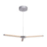 Lámpara cromada de luz led