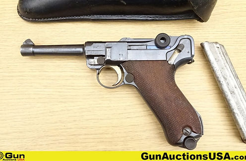 DWM P08 Luger 9mm Semi-Auto Pistol sold by Gun Auctions USA