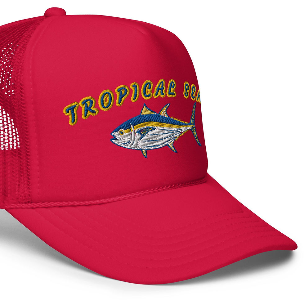Miniatura: Tropical Seas Tuna Foam trucker hat