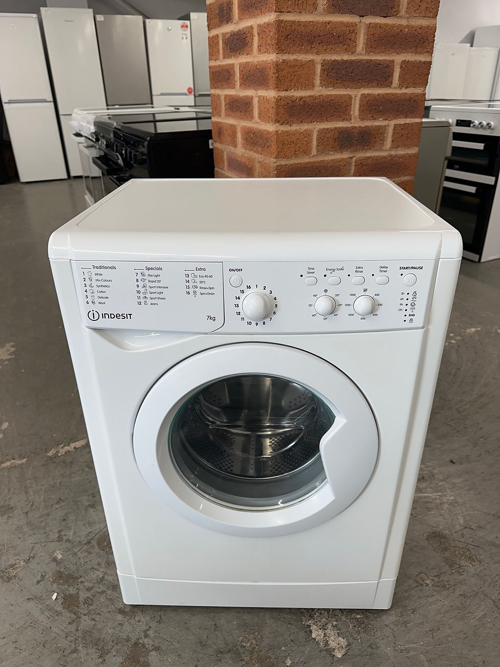 Thumbnail: (056) Indesit 7kg 1400 Spin Washing Machine - IWC71453WUKN