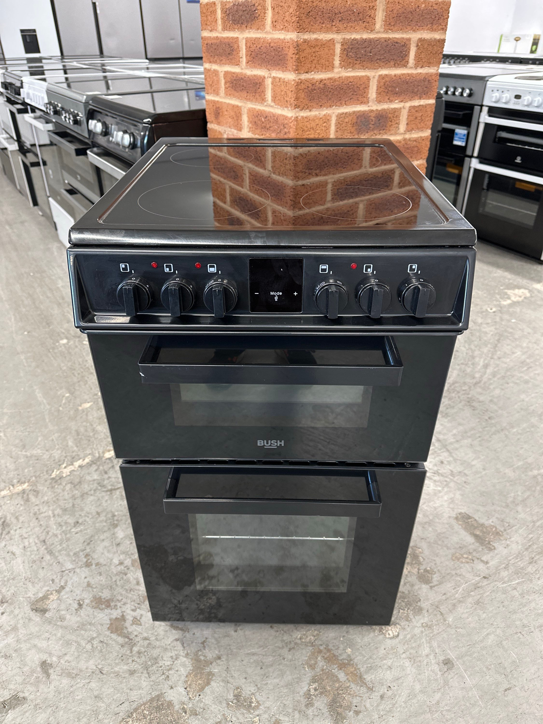 (687) Bush 50cm Ceramic Hob Electric Cooker - DHBEDC50B