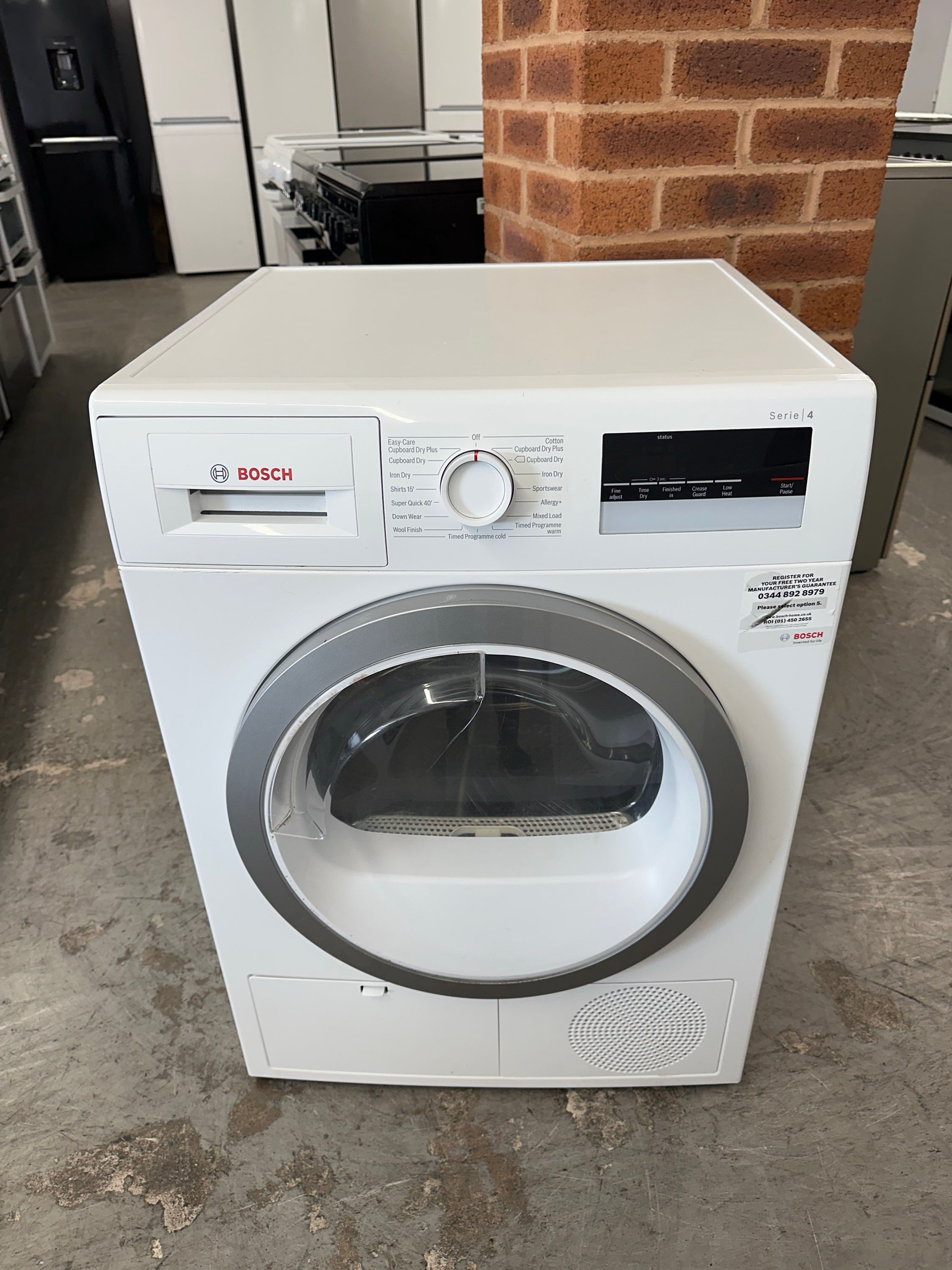 (063) Bosch 8kg Condenser Tumble Dryer - WTN85280GB/12