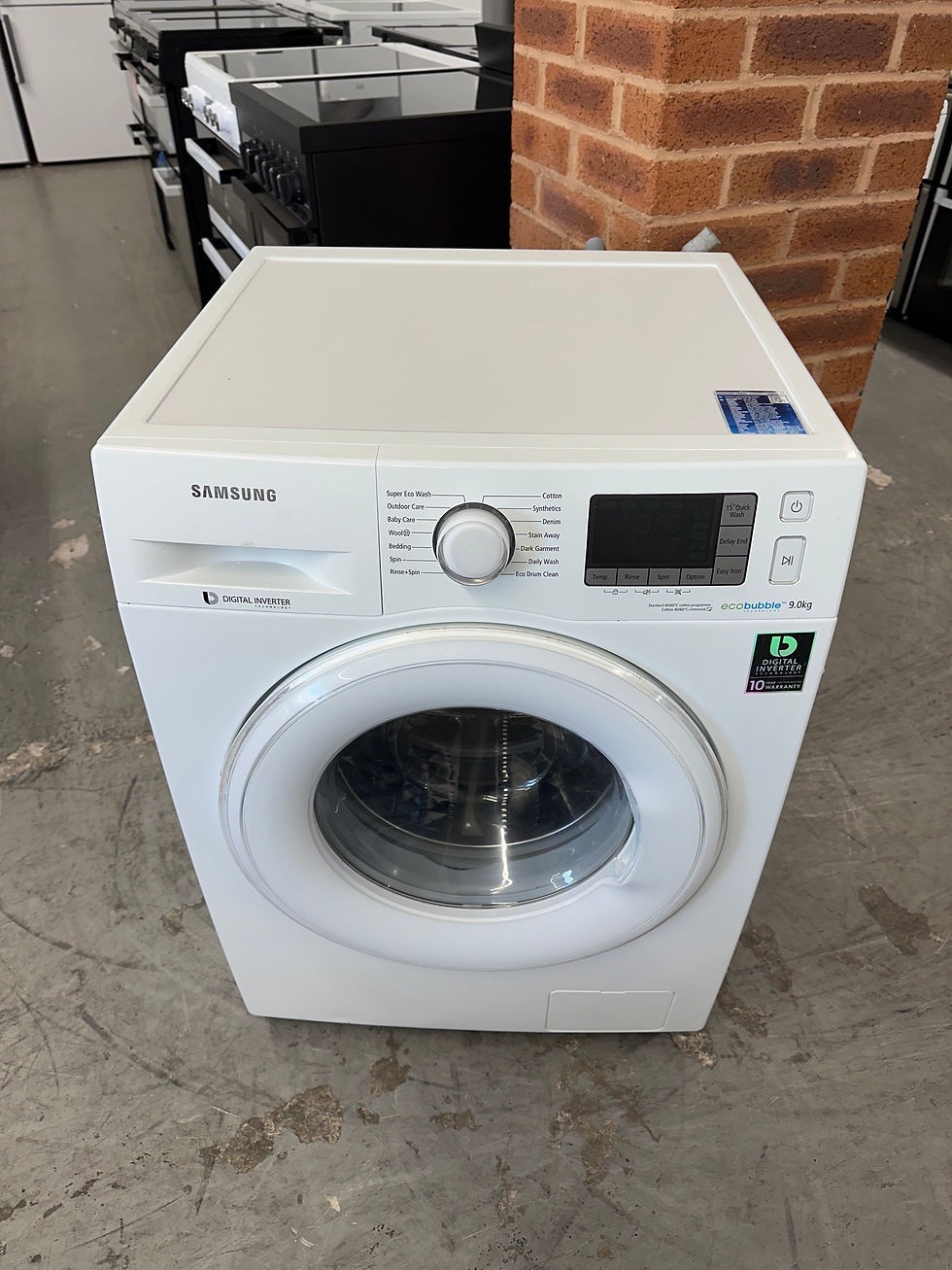 (540) Samsung 9kg 1400 Spin Washing Machine - WW90J5555DW/EU