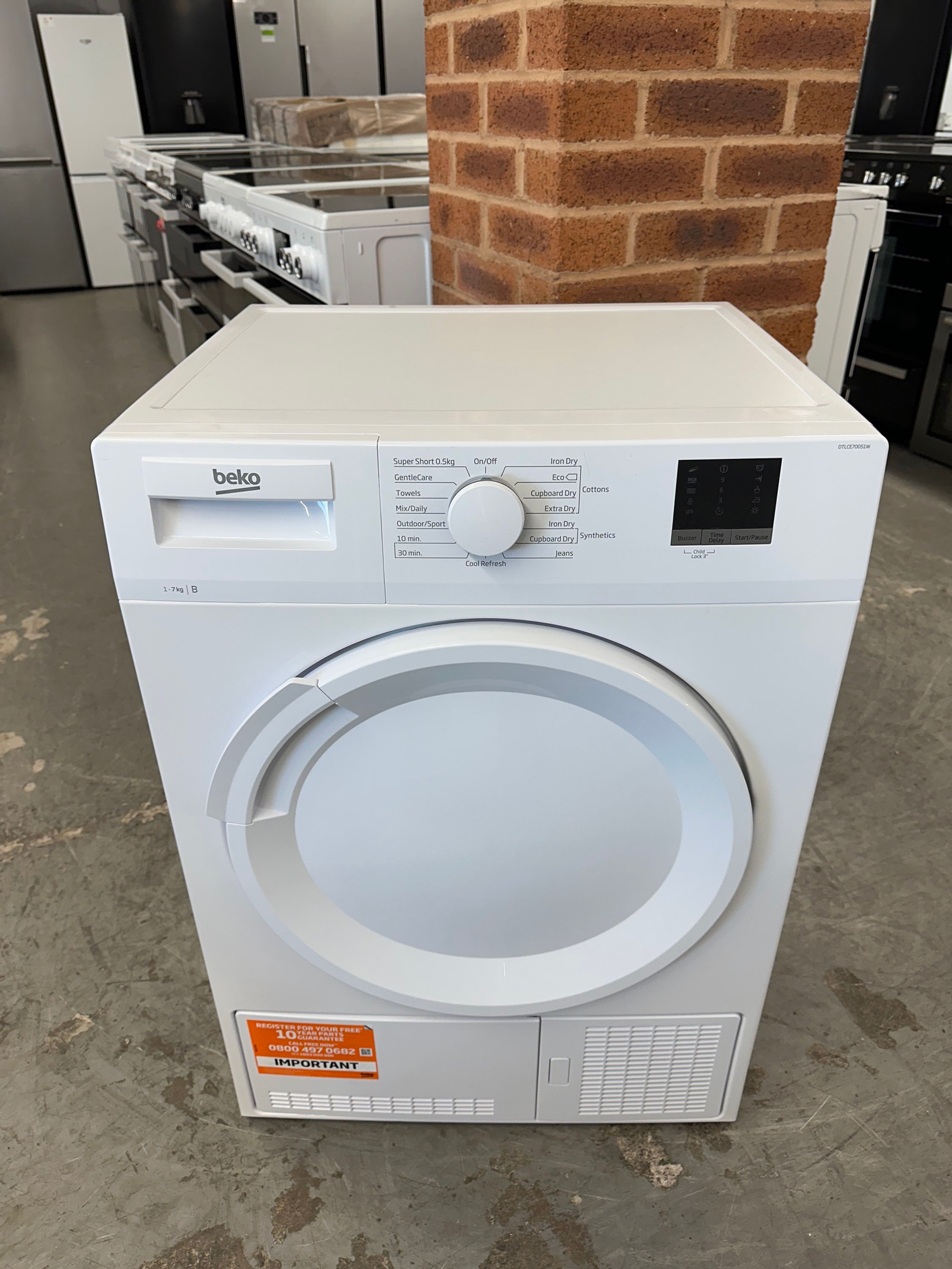 (509) Beko 7kg Condenser Tumble Dryer - DTLCE70051W