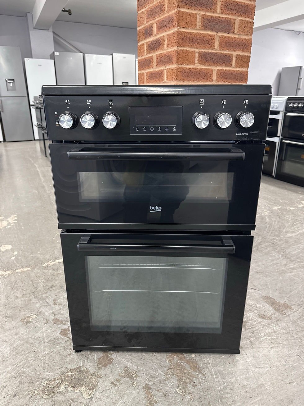 Thumbnail: (855) Beko 60cm Ceramic Hob Electric Cooker - EDC6731K