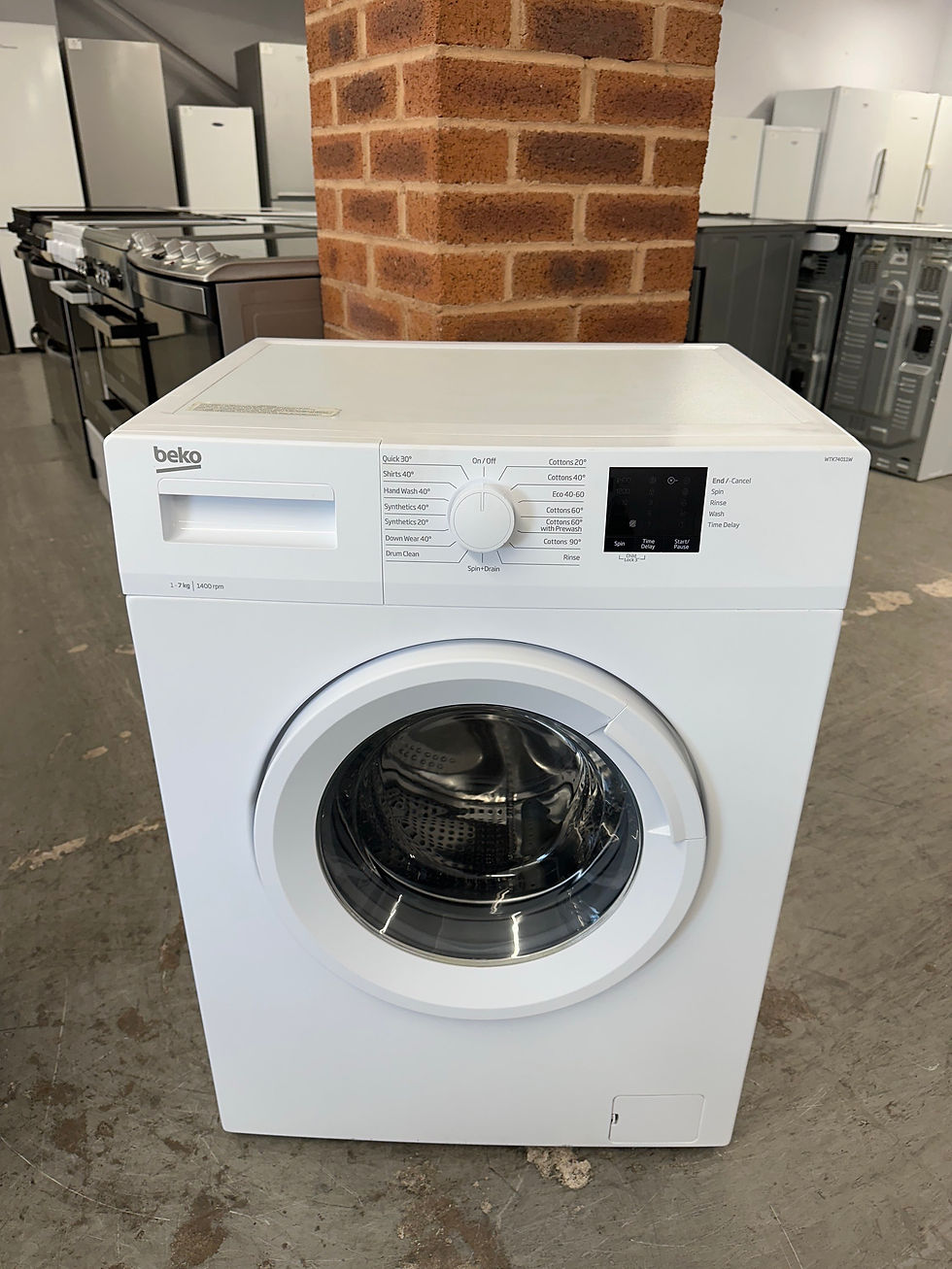 Thumbnail: (996) Beko 7kg 1400 Spin Washing Machine - WTK74011W