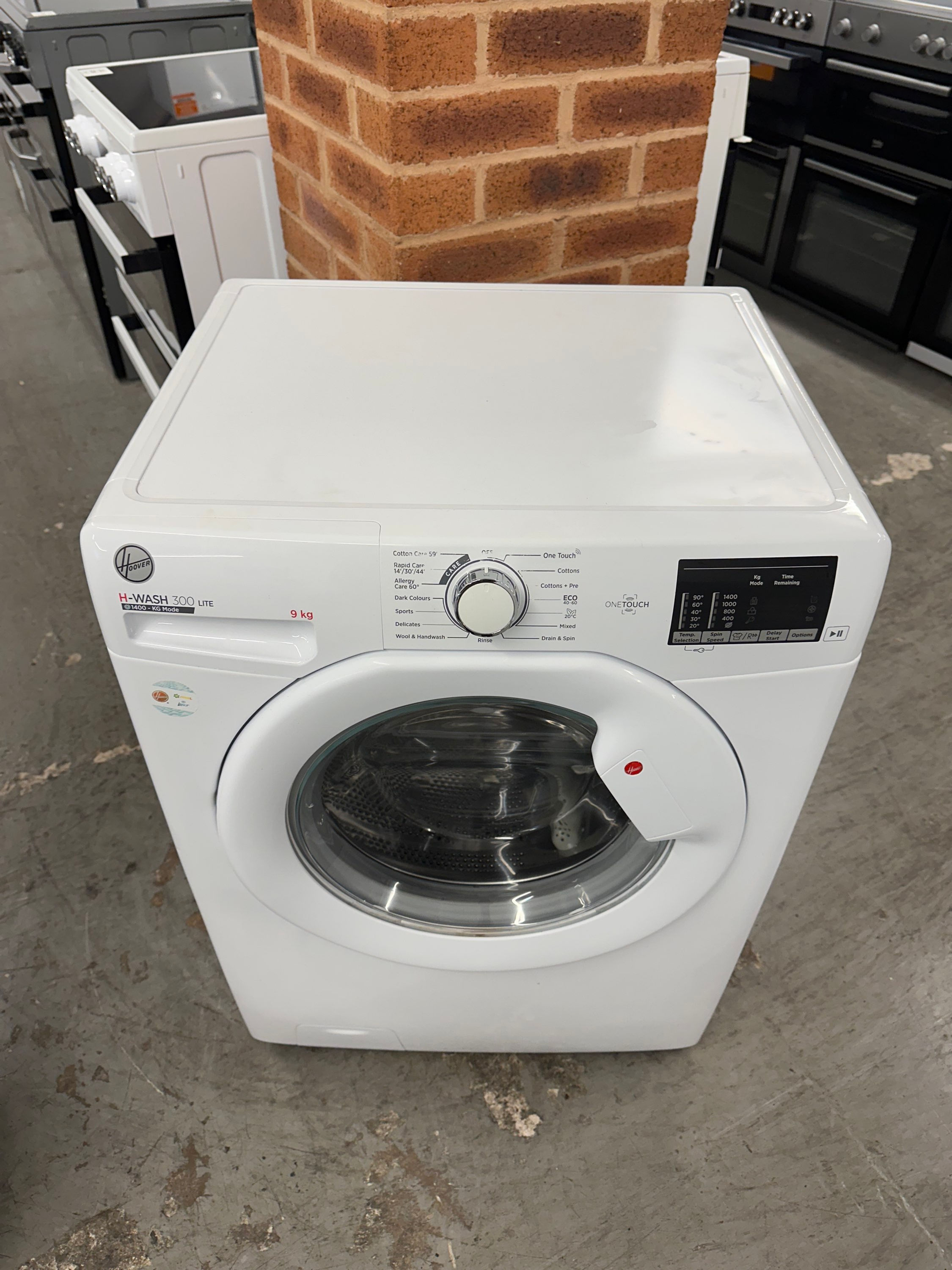 (973) Hoover 9kg 1400 Spin Washing Machine - H3W492DE