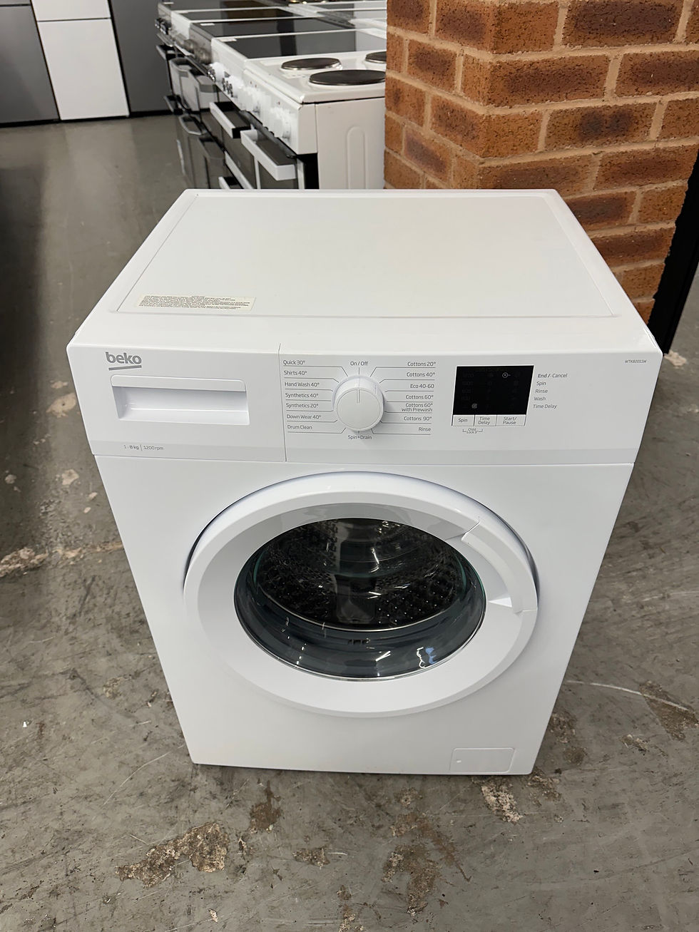 (780) Beko 8kg 1200 Spin Washing Machine - WTK82011W