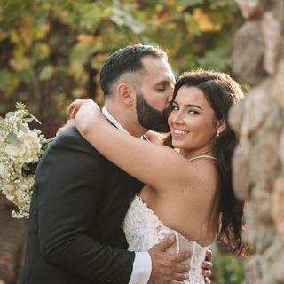 Monochrome black and white wedding amongst the southern california vineyards
