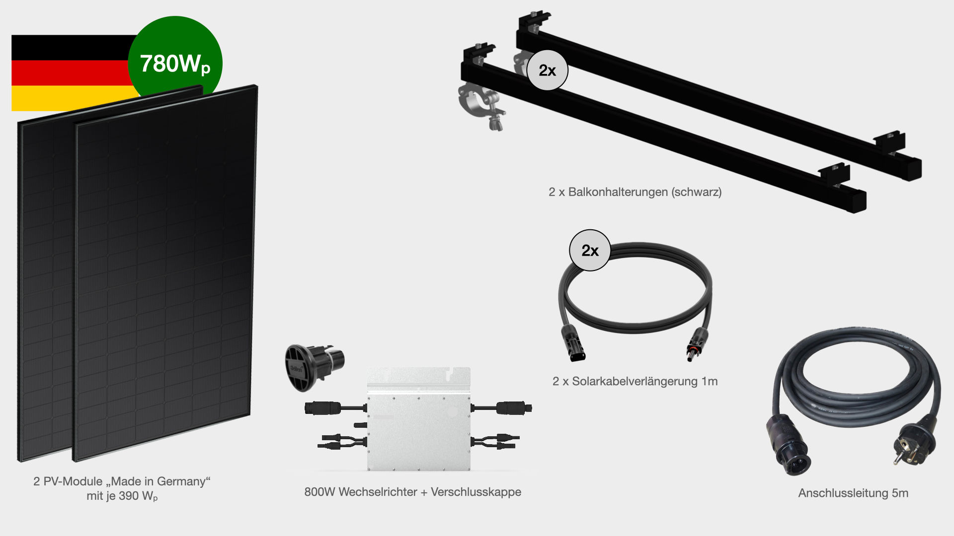 Balkonkraftwerke mit 800W