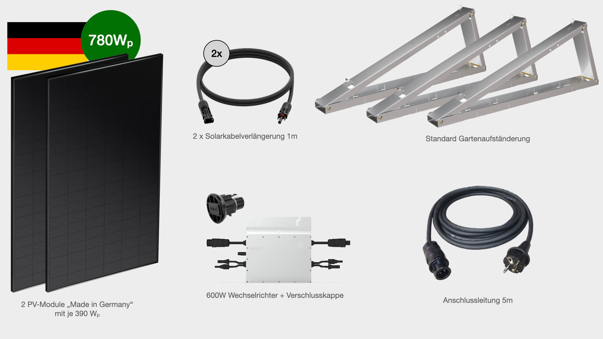 Standard Gartenkraftwerk mit 600W