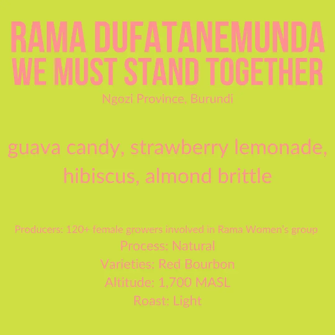 Little Waves Burundi Rama Dufatanemunda Whole Bean