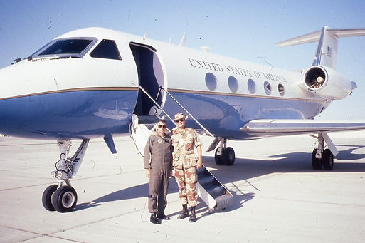 90, Steve and John, in the middle of a war, in the middle of the desert, Saudi Arabia 1990