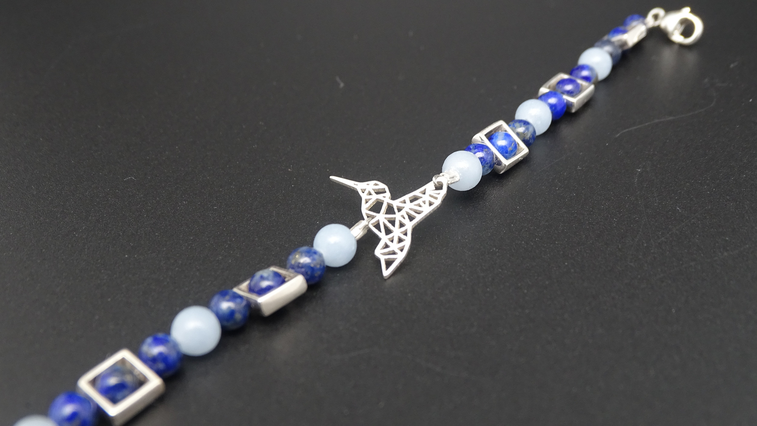 Bracciale Uomo/donna In Pietre Naturali Lapis Lazuli - Tibet, Litoterapia