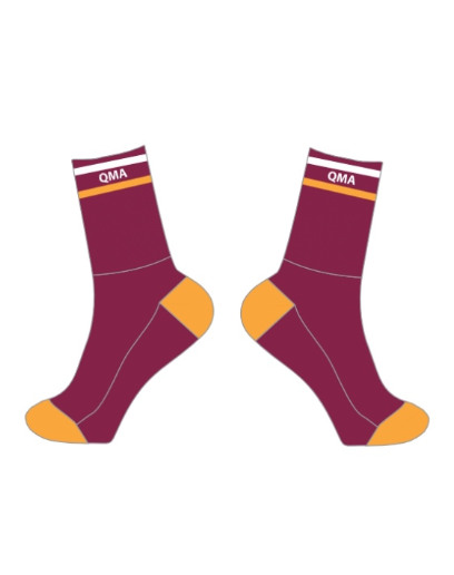 Maroon Athletic Socks (13cm leg length)