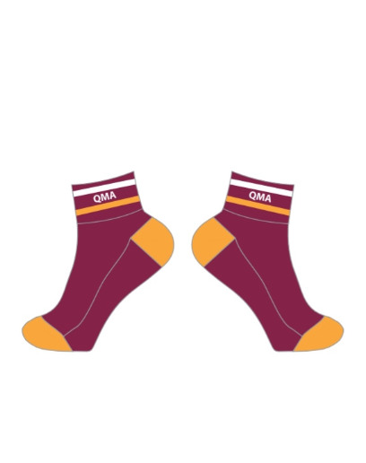 Maroon Bike Socks (6cm leg length)