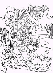 Орешенка и её друзья. С горки..jpg