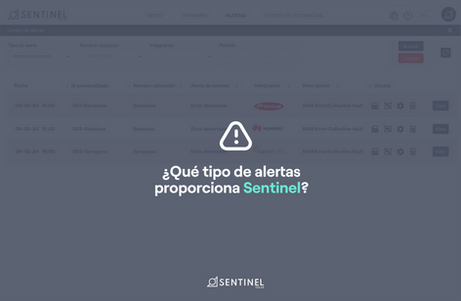 ¿Qué tipo de alertas proporciona Sentinel Solar?