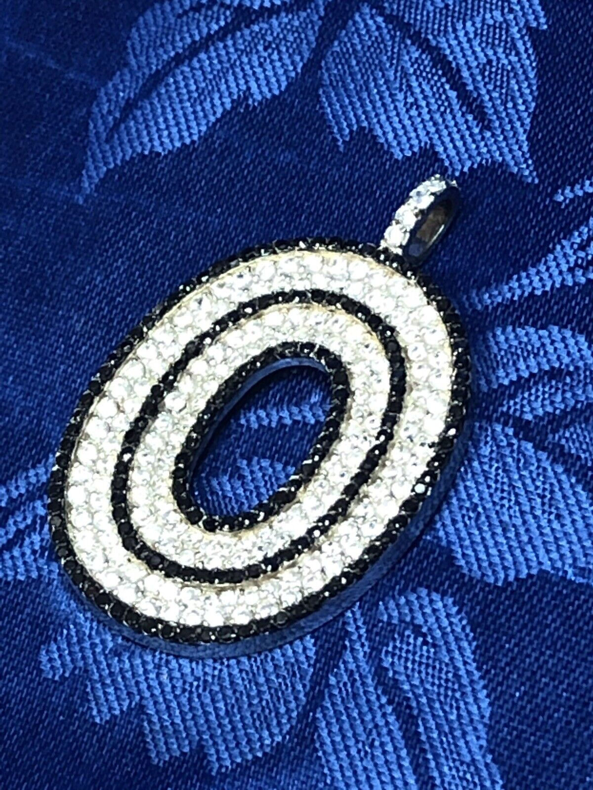 Exquisite 925 Sterling Silver Vintage Marcasite & Cubic Zerconia Pendant