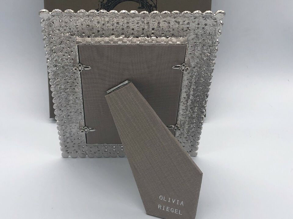 Thumbnail: OLIVIA RIEGEL Silver Alexis 4" x 6" Picture Frame