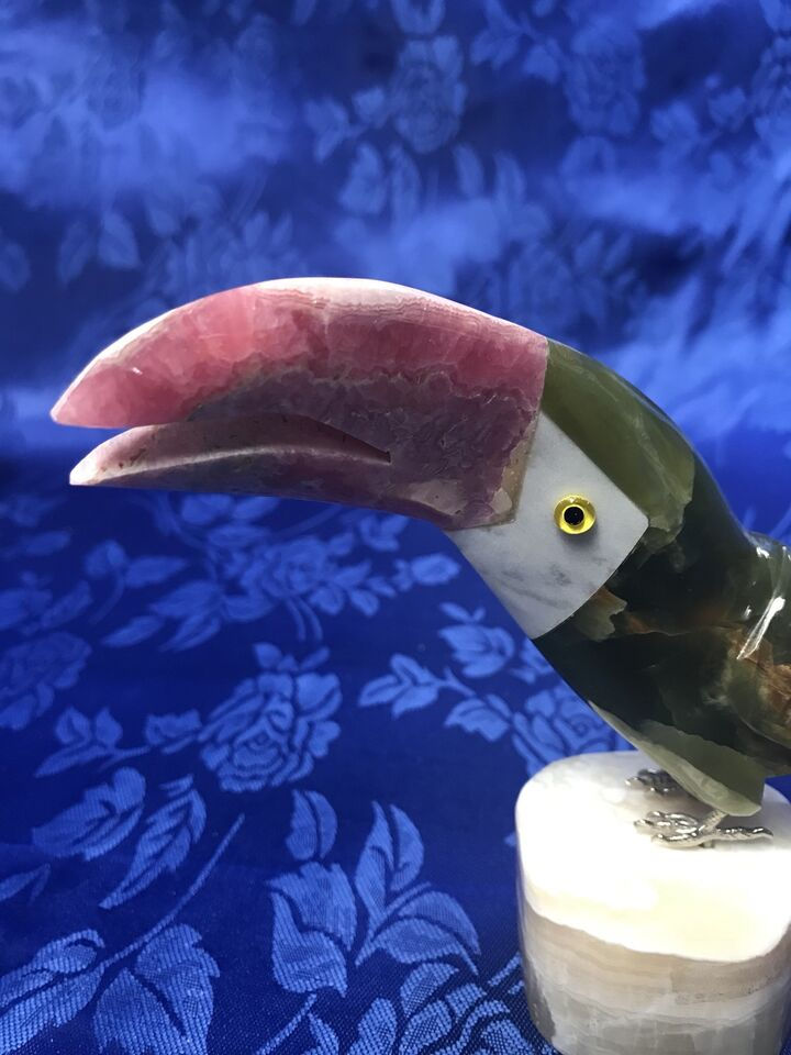 Thumbnail: HAND CARVED TOUCAN FROM SEMIPRECIOUS STONES