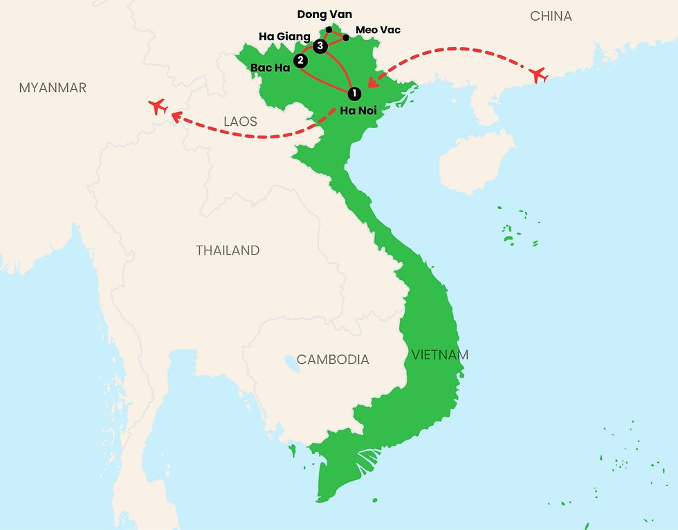 Tour map