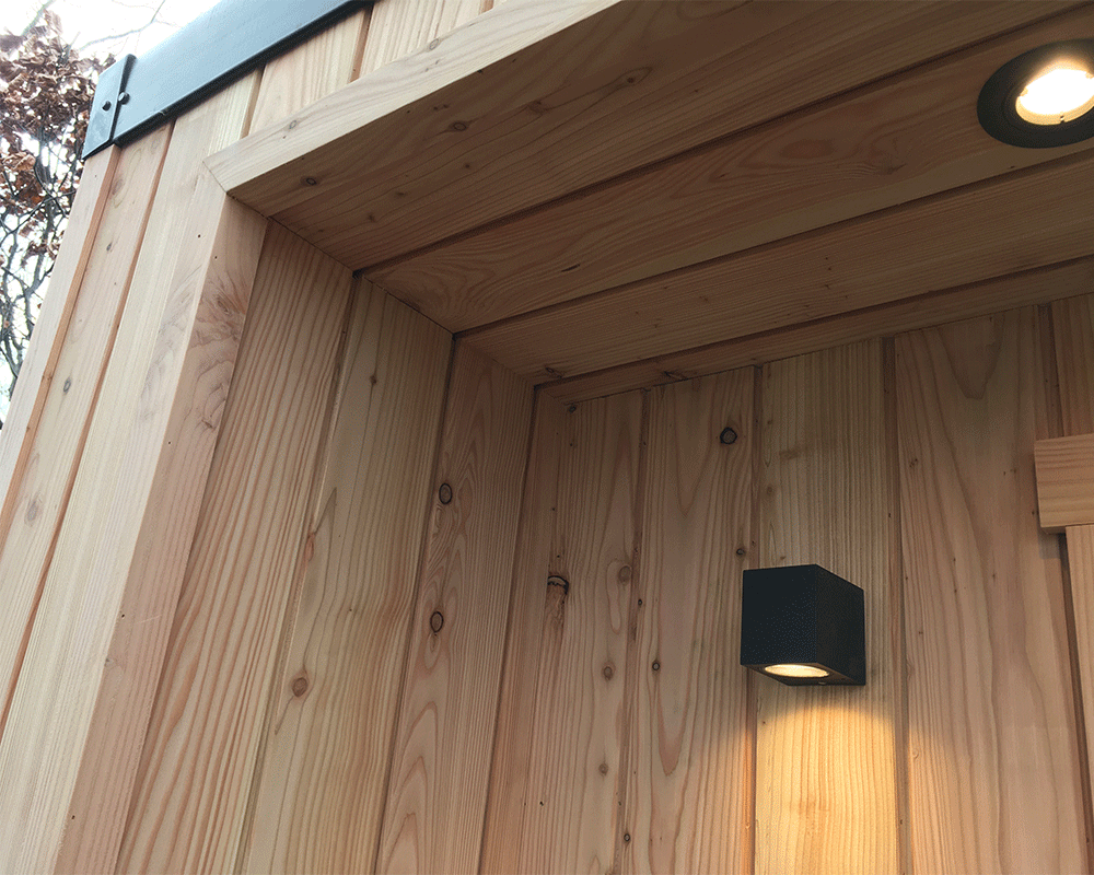 British Grown Larch Corner Detail
