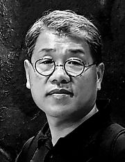 Baik sungheum 별내리는 밤. 30cmX30cm acrylic on canvas, 2024. 1.jpg