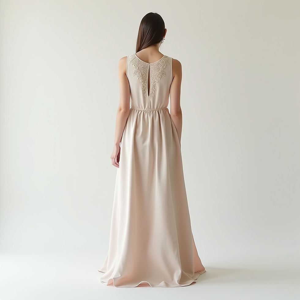 Brode Detaylı Elbise