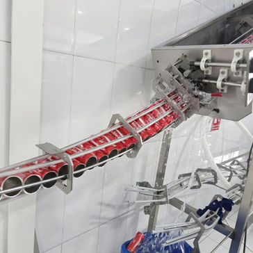 Can twist transportation and turning conveyor