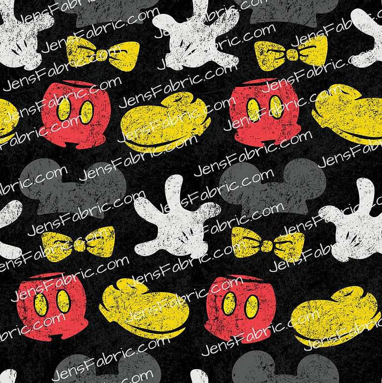 Grunge Mickey Icons on black