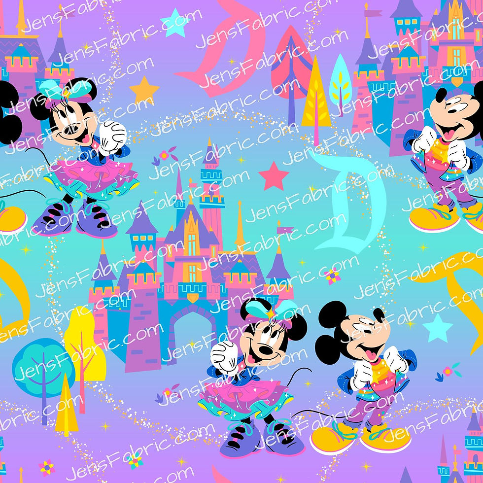 Space Waffle: 70th Anniversary Disneyland on Purple & Blue