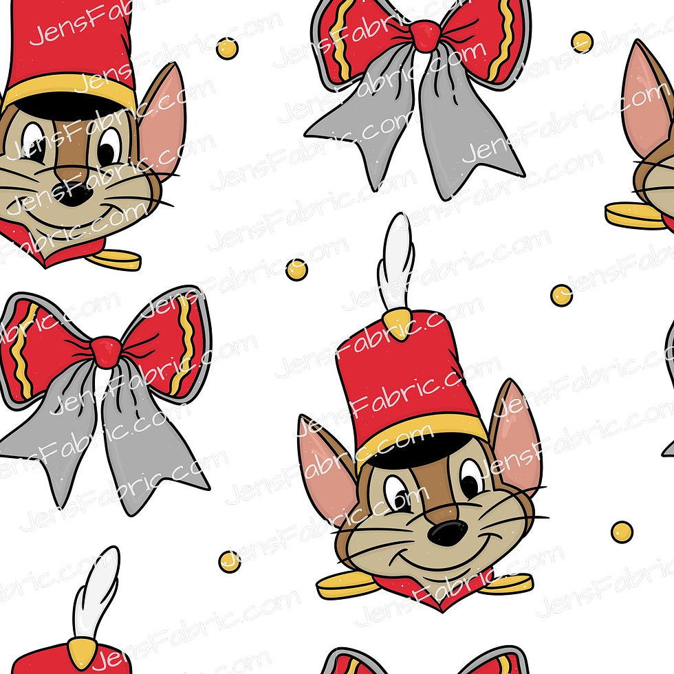 HHarlow Designs: Timothy Q. Mouse Faces on White