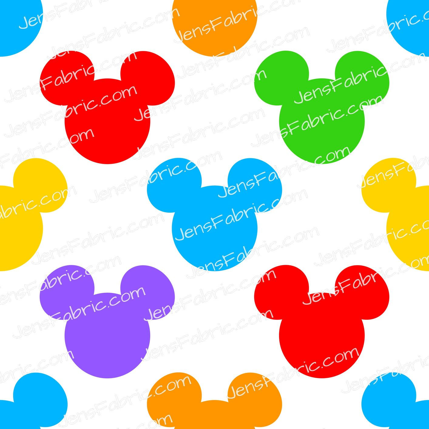 HHarlow Designs: Rainbow Mickey House Coordinate on White
